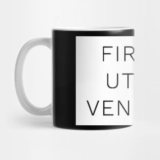 Firmitas, Utilitas & Venustas by Vitruvius Mug